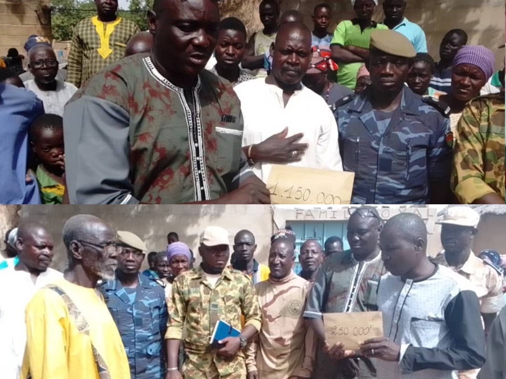 Burkina Faso/Effort de Paix : 1 400 000 FCFA de la part de la population de Gayéri et un tricycle de la part d’un burkinabè de Nassere