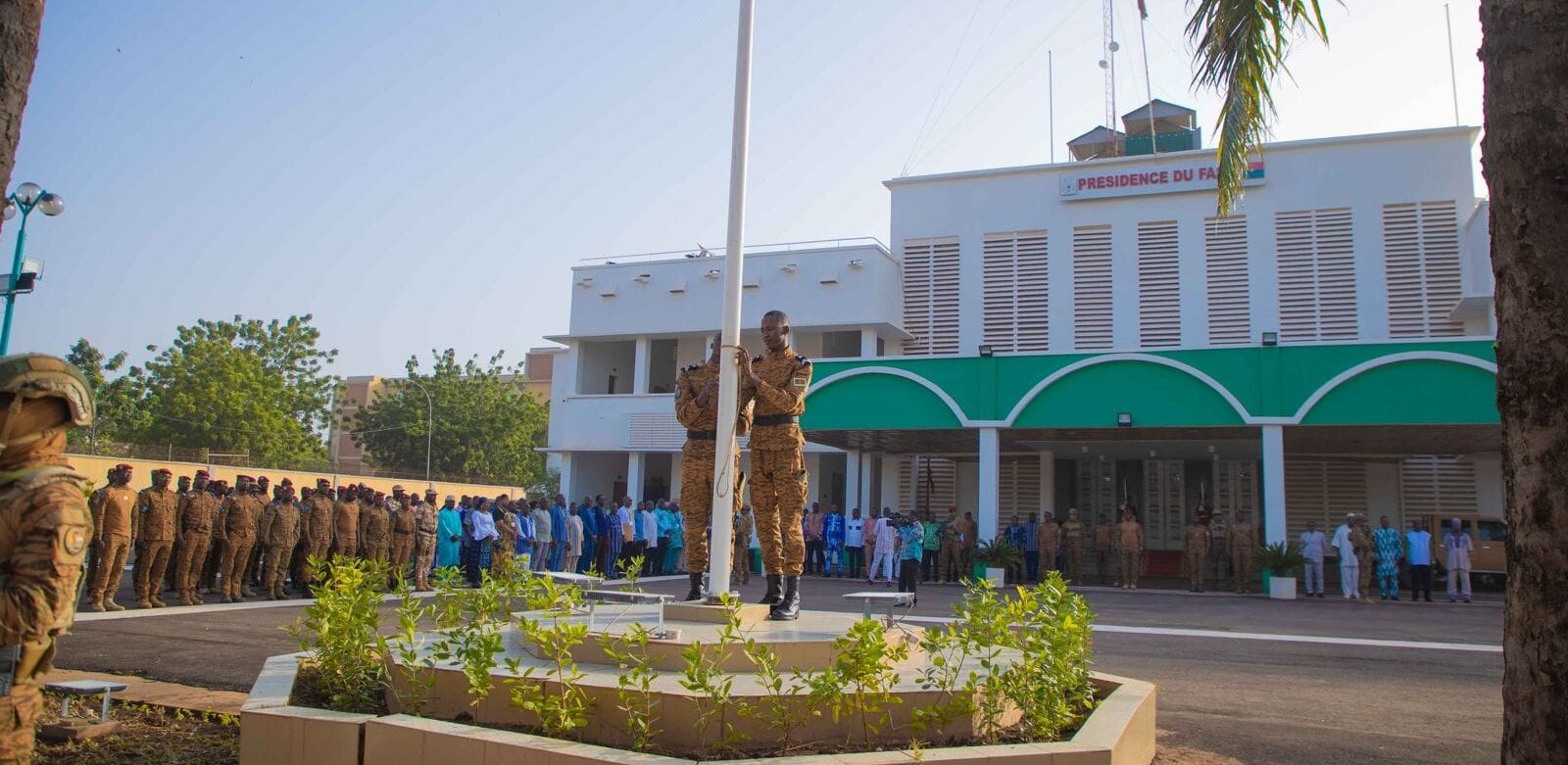 Burkina Faso : Le Président Ibrahim Traoré préside ce jour, la cérémonie de montée des couleurs à Koulouba